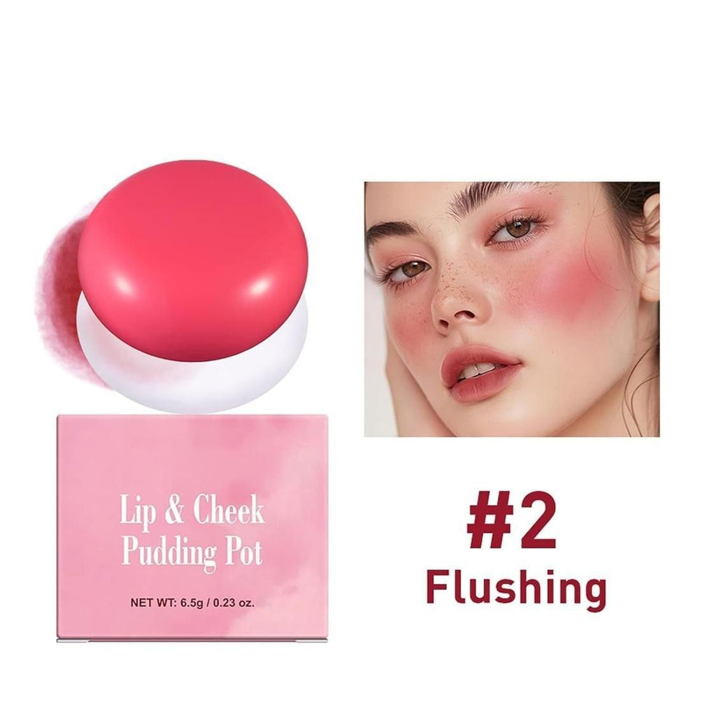 Lip & Cheek(Blush) - Korean Pudding  Pot Long Lasting