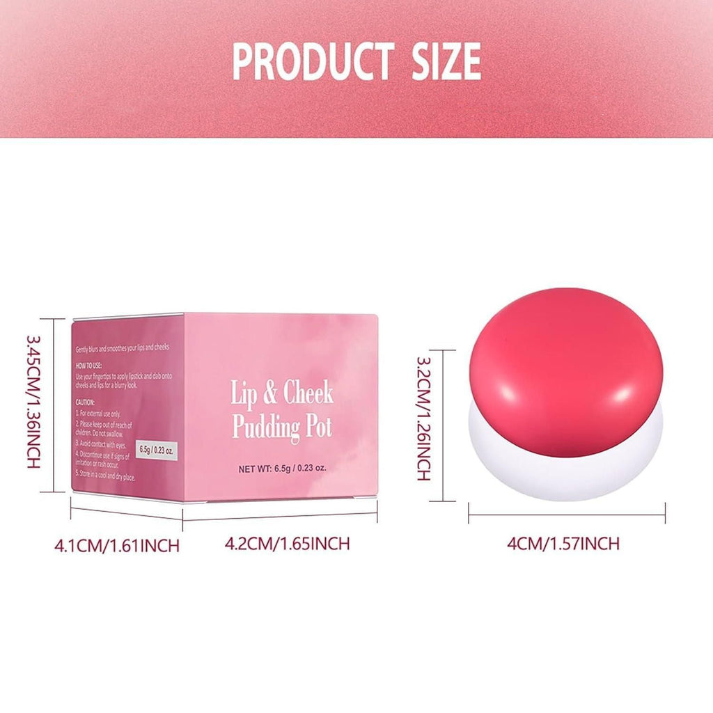 Lip & Cheek(Blush) - Korean Pudding  Pot Long Lasting